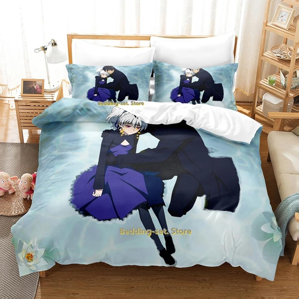 Comfortable Anime Print Bedding Set With Duvet Cover And Pillowcases Single Twin Full Queen King Sizes For Adults And Kids
