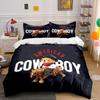 American Cowboy Bear Design Bedding Duvet Cover Set Duvet Cover Pillowcases  (1*Duvet Cover 2*Pillowcases, Without Duvet Insert)