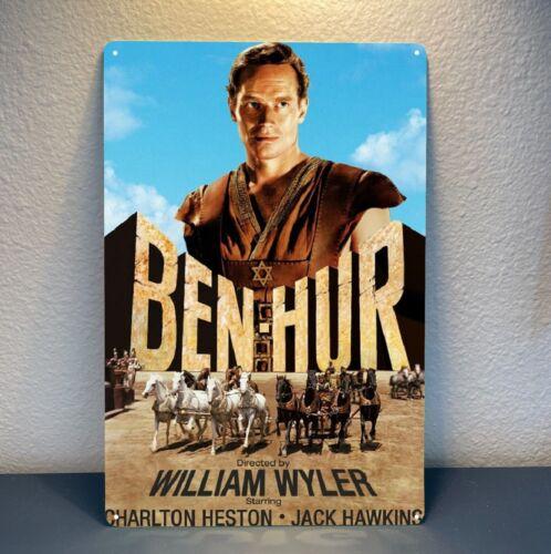 Ben Hur Charlton Heston Movie Metal Poster Tin Sign - 20x30cm Plate 20X30CM