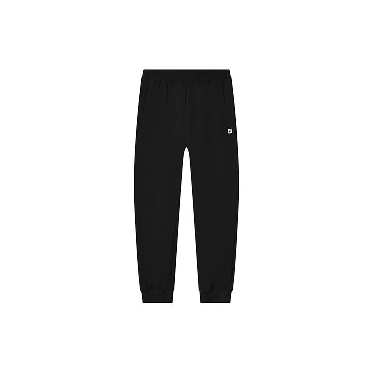 FILA Athletics Knitted Sweatpants Men s Pitch Black Moderate Cuffed Pants A11M121613ABK XXL