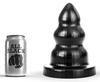 Plug AB95 Triple Pleasure S All Black 17 X 10.5cm - All Black - Plugs XXL - Width + 8cm