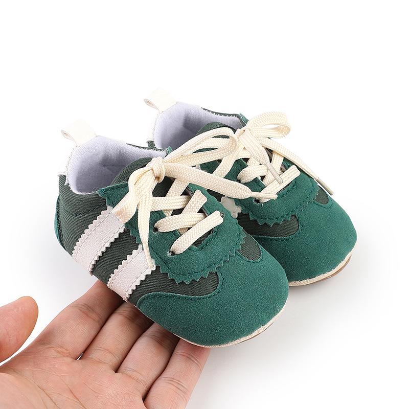 Infant Lace-up Soft Sole Casual Shoes for 0-1 Year Olds - Unisex Toddler Spring/Autumn Baby Walker Shoes