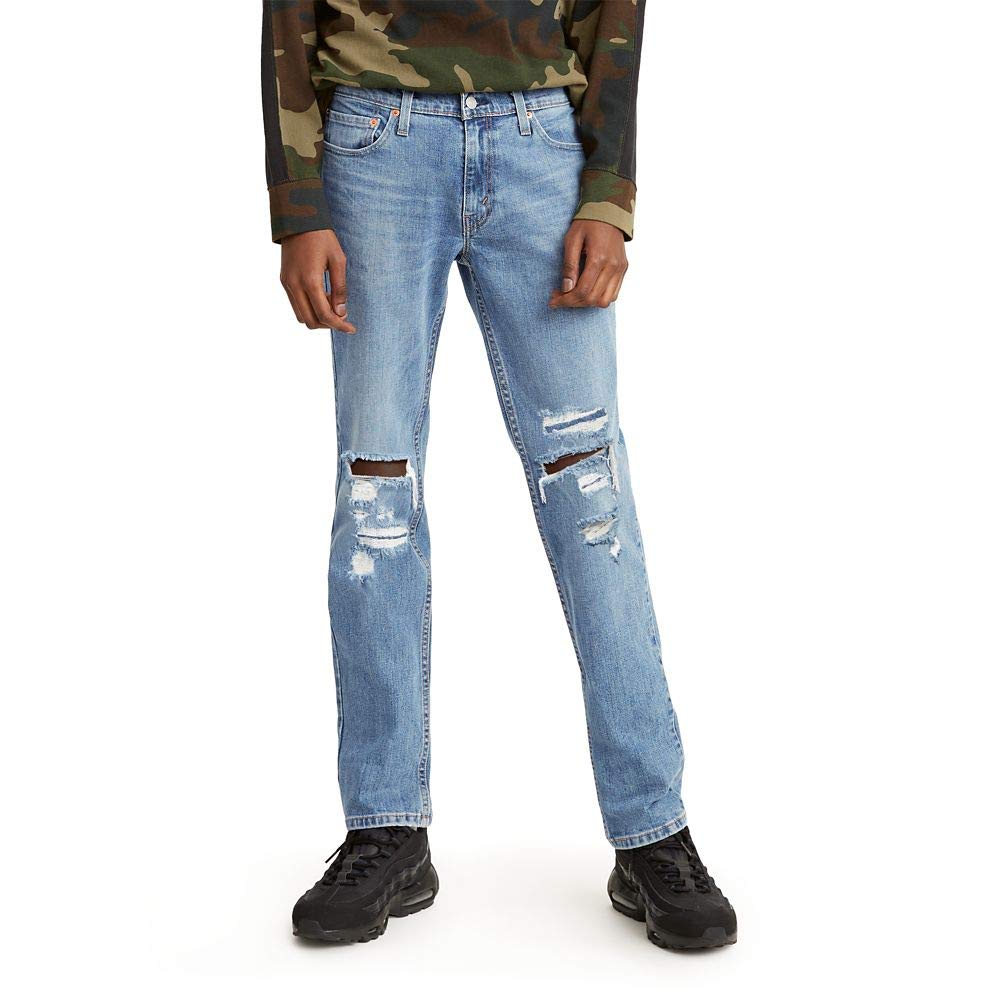 Levi s Men s 511 Slim Fit Stretch Jeans, Wolf Punk The Jam Destruction Advanced Stretch, 32W x 32L