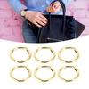20Pcs Spring O Rings 1.69in Diameter 0.24in Thick Strong Copper Secure Closure Spring Buckles for Purse Bag Jewelry