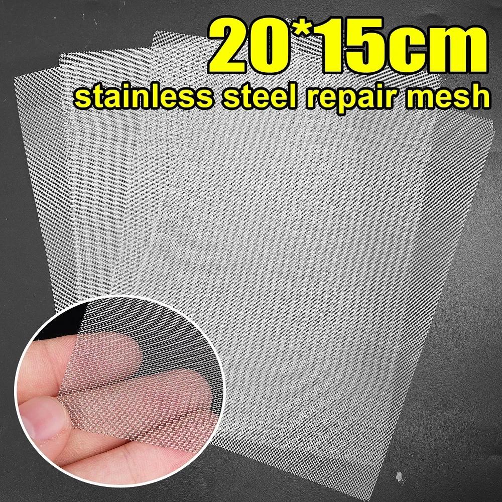 

Universal Car Bumper Repair Net Trimmable Stainless Steel Mesh Plastic Crack Welding Wire for Auto Body Hood Vent Grille 20x15cm 10pcs