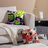 Weird Wacky Absurd Animated Series IInvader Zim Cushion Cover Pillowcase Short Plush Invisible Zipper Room Sofa Cushion Cover
