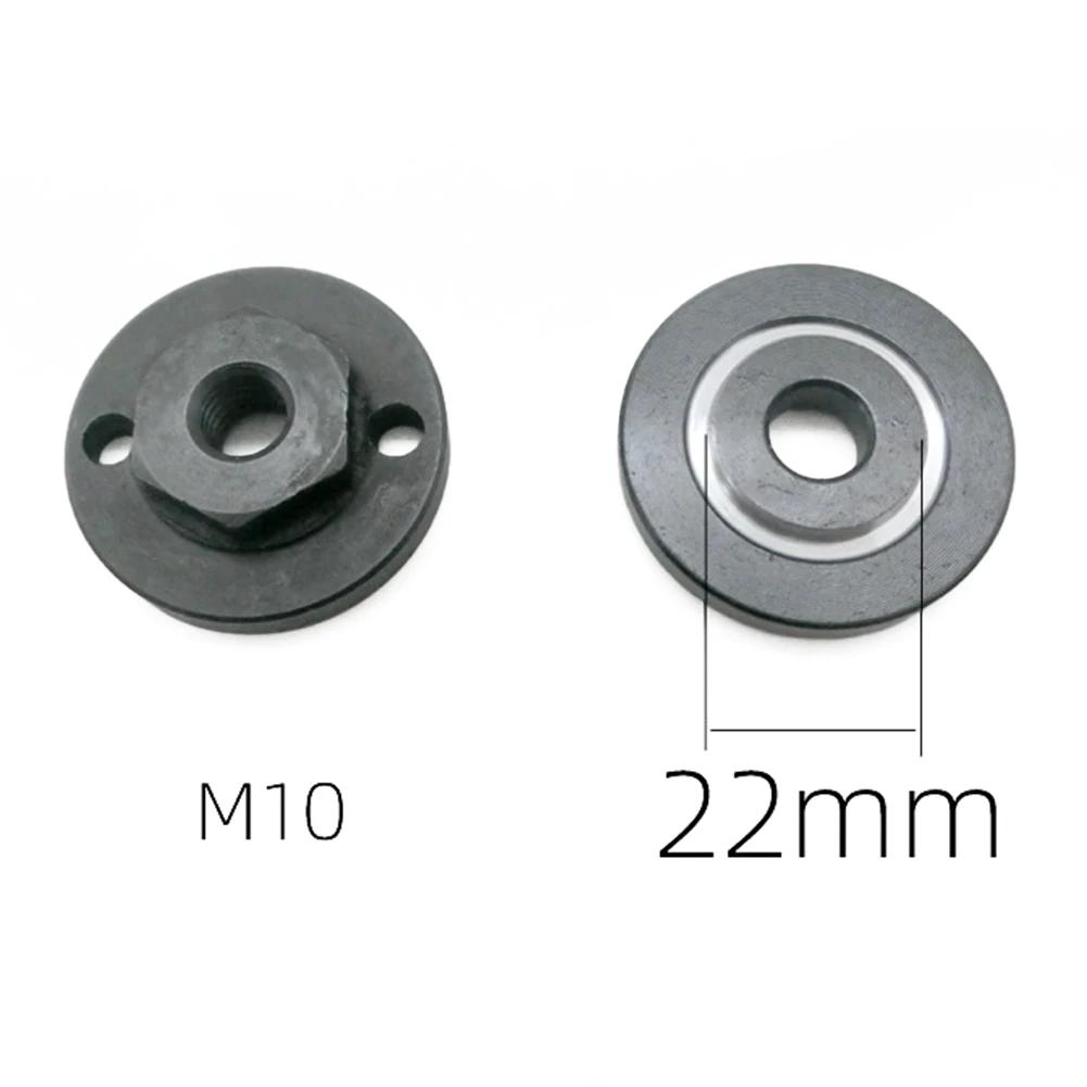 

2pcs/4pcs Metal Angle Grinder Inner Outer Flange Nut Set Tool 20mm/ 22mm /22.2mm Circular Saw Blade Black