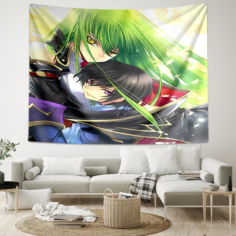 1pc Anime Code Geass Tapestry, Living Room, Bedroom, Office, Party Decor, Ideal Festive Gift
