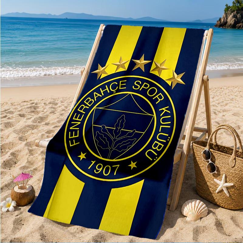 Fenerbah?e Crest Design Strandtuch, Schnelltrocknend, Pflegeleicht, Geeignet für Fitness und Strandurlaub, Sport-Essential