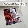 Personalized Crystal Velvet Carpet,One Piece Custom Printed Name, Plush Area Rug For Home Indoor Decor