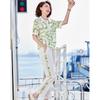 Women's Summer Casual Polo Top & Pants Set