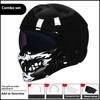American Warrior Combination Scorpion Helmet Vintage Cruise Motorcycle Helmet Four Seasons Moped Full Helmet