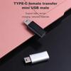 C Female Mini USB Male Data Transfer OTG Adapter Data Transfer Connector Mini 5 Pin USB Adapter Mini USB To Type-C Connector