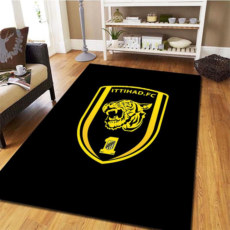 Al-Ittihad Club Carpet Rug for Living Room Bedroom Home Sofa Decoration,Kids play Non-slip Floor Mat