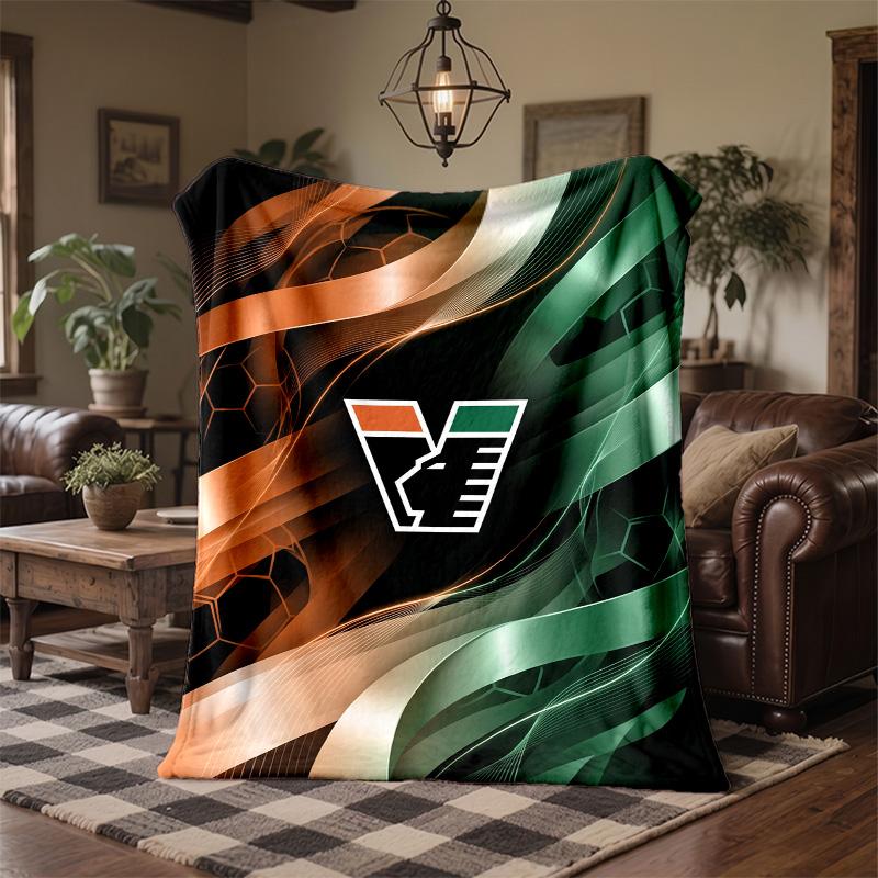 Venezia FC Football Print Flannel Blanket Soft Warm Sofa Bed Throw Blanket For Home Office Bedroom