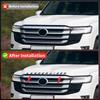 3D ABS Letters Sticker Hood Emblem Badge Exterior Modification Accessories For 2021-2023 Toyota Land Cruiser 300 LC300  VXR GXR