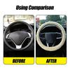 Car Steering Wheel Cover Gearshift Handbrake Cover Protector Decoration Winters Warm Thick Plush Collar Soft  Non Slip Women Man
