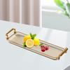 Nordic Serving Tray with Handles Multipurpose Decorative Tray Vanity Tray for Living Room Bathroom Office Bedroom Party