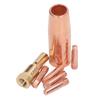 Mig Welding Gun Accessory Flux Core Gasless 0.8mm 0.031in Brass Nozzle Tips Kit Equipment for Century FC90 80GL