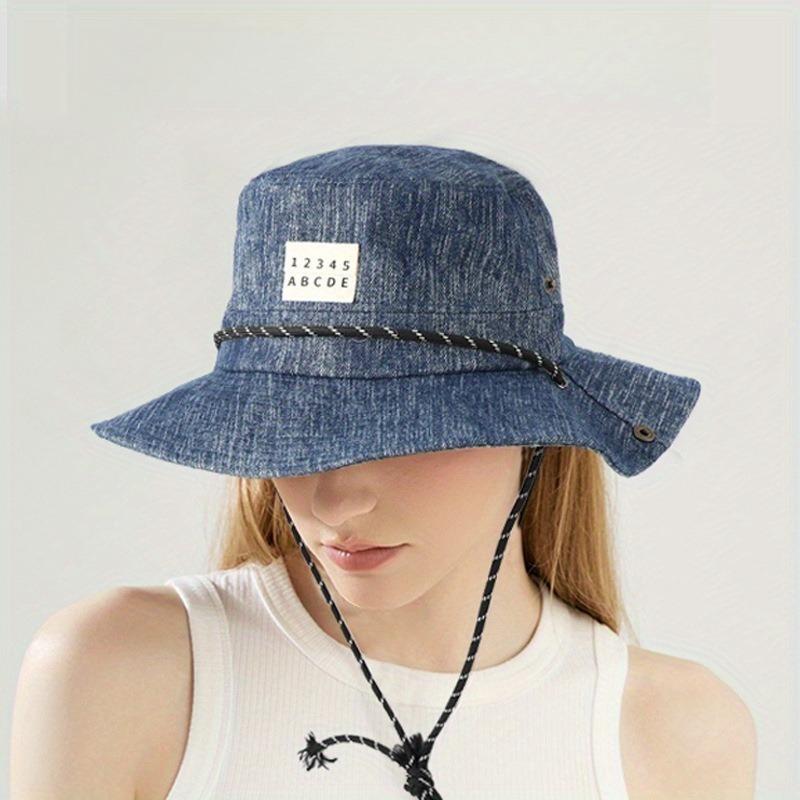Wide Brim Bucket Hat for Men Women - Summer Breathable Sun Hat for Outdoor Camping, Hiking, Beach, Fishing & Music Festivals