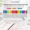 Retro Macaron Double-Ended Fluorescent Marker Pen for Notebooks - Light Colors for Students