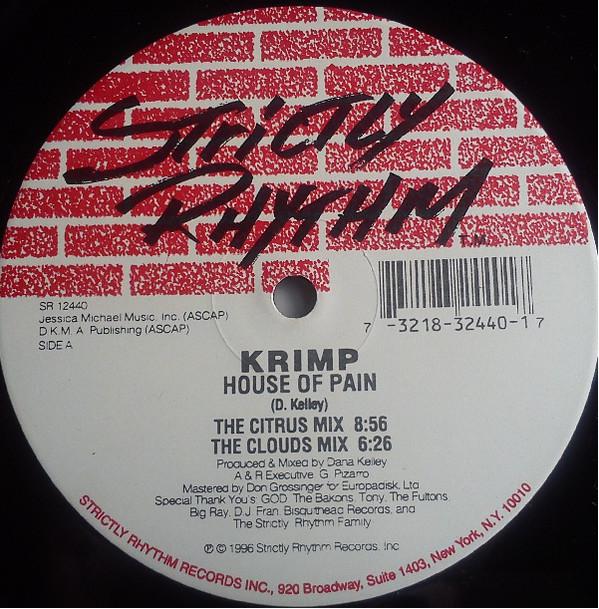 

12inch Record KRIMP - House Of Pain / In The Spirit SR12440 Strictly Rhythm 1996 US Dance & Electronica Used