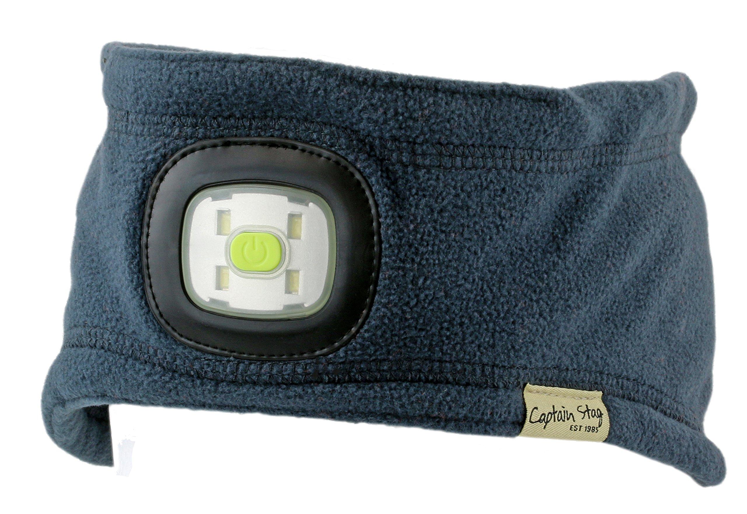 

CAPTAIN STAG Neck Warmer Ear Muffler LED Neck Ear Muffler Gray & UK-4042