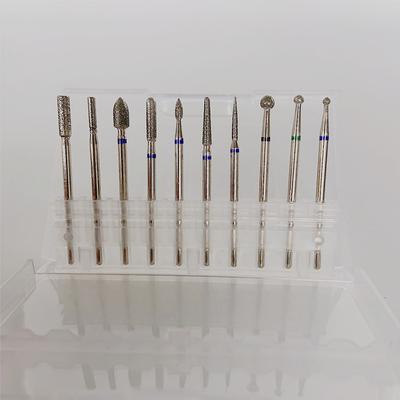 10 Löcher Nagelbohrer Aufbewahrungsbox Etui Nagel Schleifkopf Halter Ständer Display Reiniger Staubdicht Fräser Maniküre Organizer