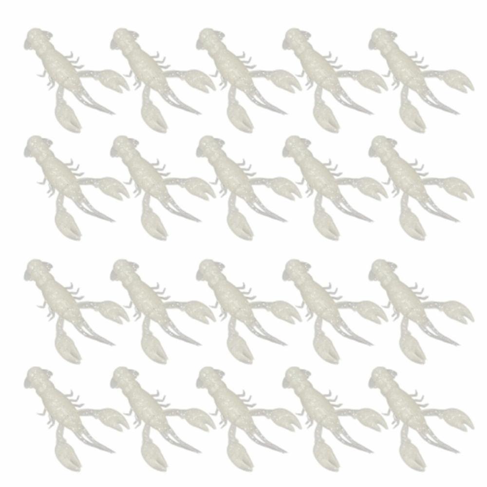 20PCS 5.5cm Fishing Lure Soft Artificial Lure Durable Crawdad Bait  Freshwater Fishing