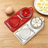 Egg Slicer - Home-use Stainless Steel Egg Cutter - Two-in-one for Removing Skin From Preserved Eggs and Splitting Eggs