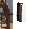 Summer New Arrival Women's Elegant Backless Dress Ruched Hanging Collar Sleeveless Dress 3152312