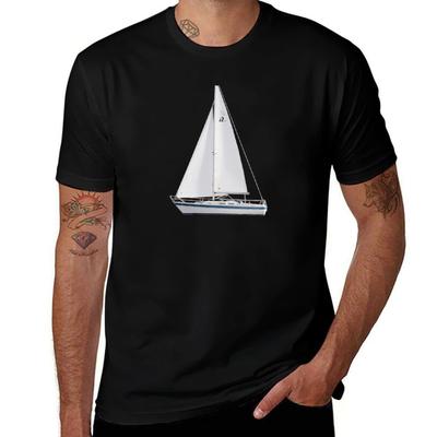 Hr 29 Sailboat Tshirt Street Fashion Casual Tee Shirt