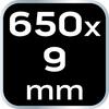 EXTREME Kabelbinder 9,0 × 650 mm, schwarz, 50 Stück.