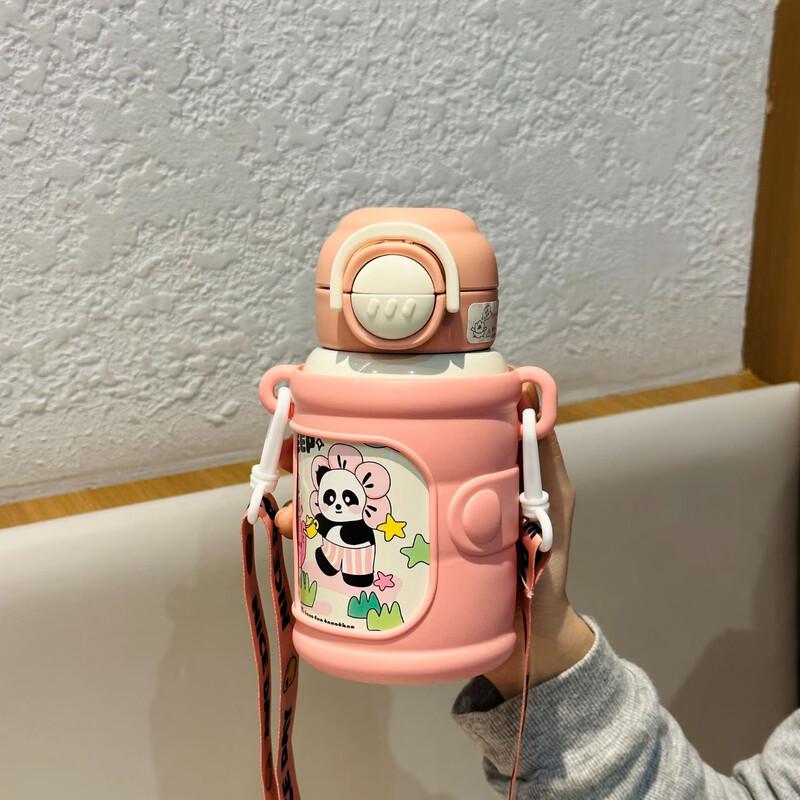 MRSIKEY Kids 316 Stainless Steel Insulated Dual-Drink Straw Bottle