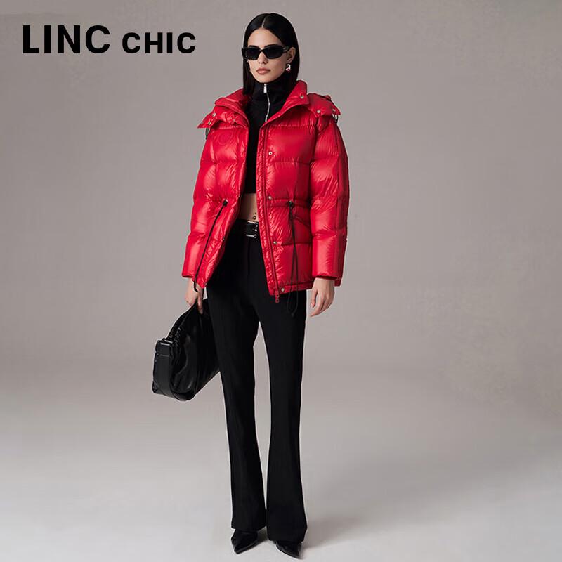 Damska zimowa krótka kurtka puchowa typu puffer o luźnym kroju