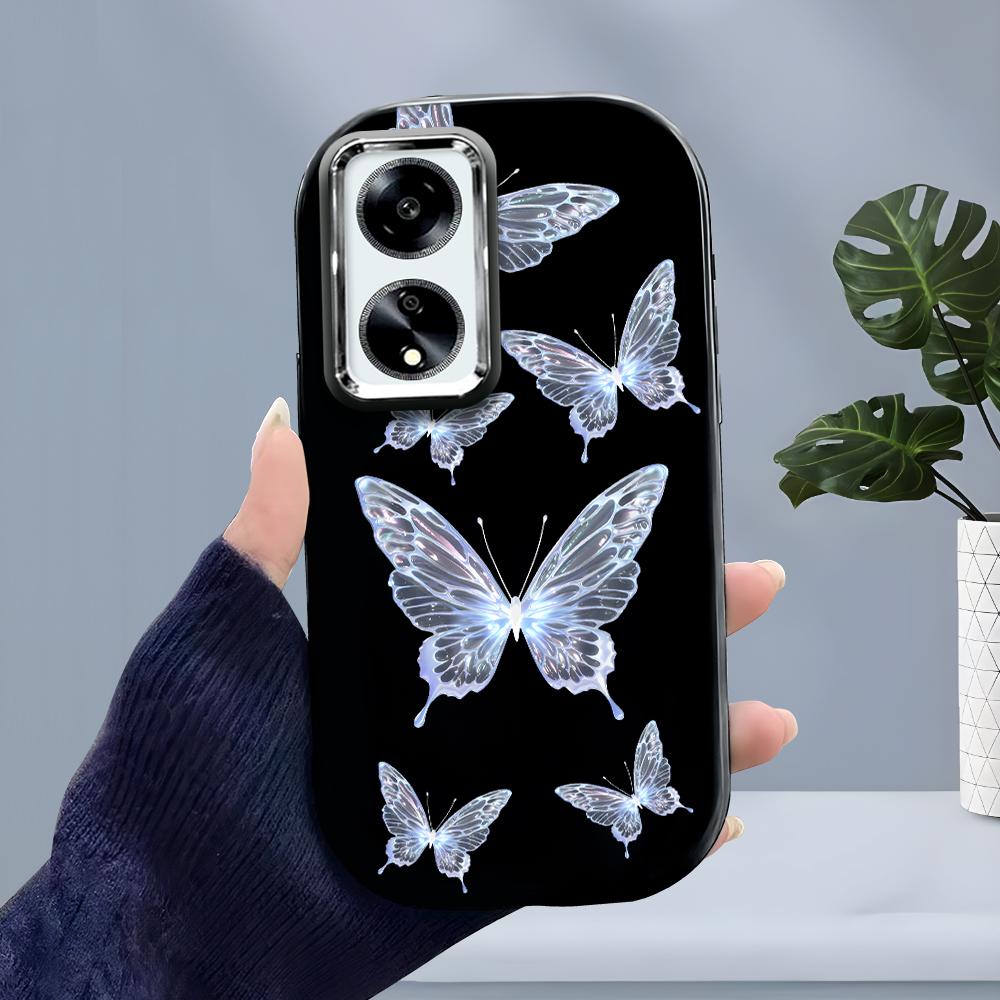 Jednobarevný stříbrný okraj čočky měkký tekutý silikon nárazuvzdorný obal na telefon pro iPhone Samsung Huawei Honor Xiaomi Redmi OPPO Realme Vivo Infinix Tecno