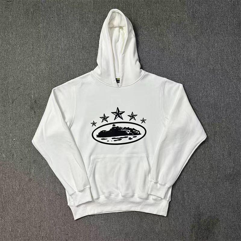 Mens Hooded Sweatshirt Jogger Pants Set Casual Streetwear Outfit Cotton Blend Long Sleeve Tracksuit Daily Wear