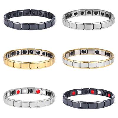 Pulsera Geométrica de Acero de Titanio para Hombres y Mujeres - Accesorio Sencillo y de Moda de Acero Inoxidable