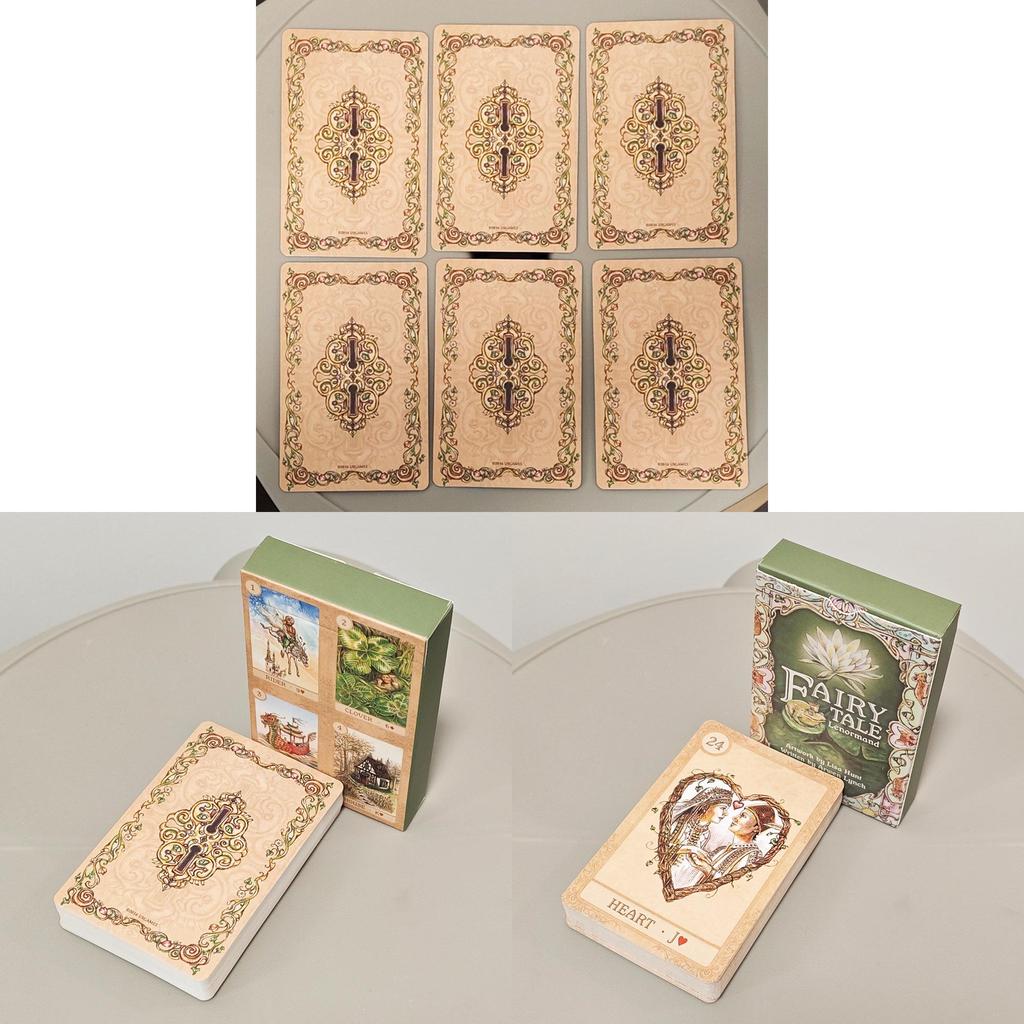 Fairy Tale Lenormand Card Deck With Doublesided Embossed Paper For Creative Thinking And Emotional Growth