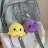 Adorables Porte-clés Peluche Pieuvre Réversible Charm Mignon pour Couple Jouet en Peluche Courte Coton PP