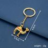 Dubai 3D Camel Metal Keychain Polished Surface Pendant Key Ring Car Key Accessory Nice Travel Souvenir Gift