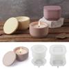 Candle Jar Silicone Mold Candle Jar Plaster Resin Molds  Flower Pot Mold Storage Box Storage Box Mold For Home Decor