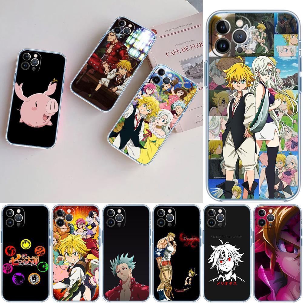 LO85 S-Seven D-Deadly Sin Soft Shell Transparent Phone Case for Motorola Moto G7 G8 G9 G84 G85 G73 G24 G15 Z2 Play Power Plus