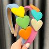 Mädchen Nette Herz Schwamm Haarbänder Kinder Süße Haar Dekorieren Stirnband Haar Hoop Kinder Mode Haar Zubehör