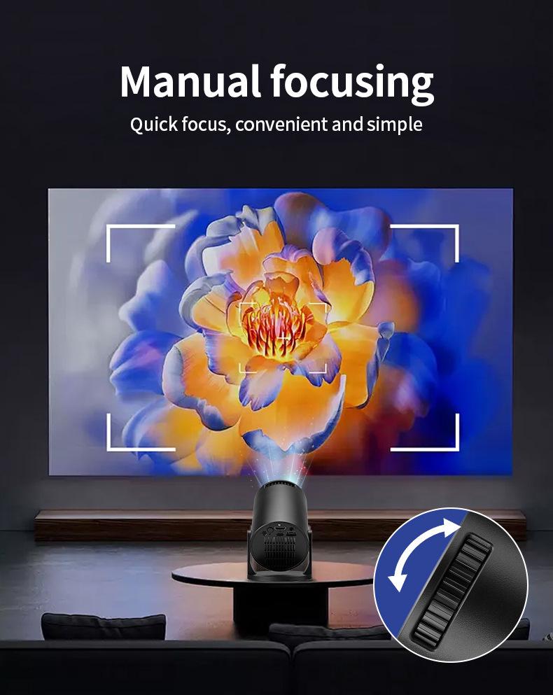 M5PRO Mini HD Wireless/Wired Portable Home Projector for Mobile Phones