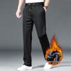 Men's Elastic Waist Thickened Warm Casual Pants for Autumn and Winter
