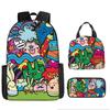 Class Garden Cartoon Primary and Secondary School School Bag Children's Backpack Backpack Three-piece Set