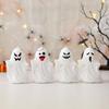 Svítící dekorace duch Halloween duch světlo strašidelný duch středový prvek závěsná ozdoba na stůl krbovou římsu skříňku stolní displej