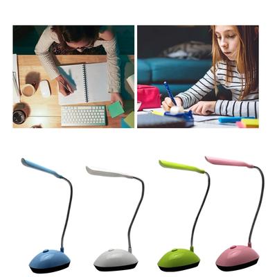 Lampe LED-Lampe Tisch Schreibtischlampe Leselampe Faltbare dimmbare AA-Batteriebetriebene Tischleuchte 4 LED Tragbare Lampe Flexo Buchleuchte
