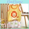 Childrens Cotton Vest Set With Animal Cartoon Prints For Summer Playwear